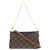 Louis Vuitton Pallas Clutch Shoulder Bag Brown