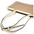 Valextra Bicolor Leder Tote Bag Beige Roh - Ansicht 6