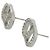 Pendientes Christian Dior CD Logo con strass Plata - vista 4