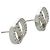 Pendientes Christian Dior CD Logo con strass Plata - vista 5