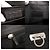 Borsa Salvatore Ferragamo Gancini in tela e pelle Nero - vista 7