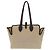 Burberry Soft Canvas Logo Horseferry Tote Bag Schwarz Beige - Ansicht 3