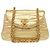 Chanel Coco Mark Lammleder Kettentasche mit goldfarbenen Hardware Golden