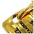 Pendente Chanel CC Plate Logo in metallo con cristalli D'oro - vista 3