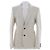 Céline Celine Pinstripe Wool Blend Blazer Black Beige