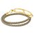 Hermès Pulsera Charm Relief Double Tour Hermes Beige Gris pardo - vista 2