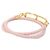 Hermès Hermes Reli Double Tour Charm Armband Pink - Ansicht 2