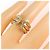 Cartier 2C Band Ring aus 18K Dreifarbigem Gold Golden - Ansicht 4