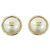 Orecchini a clip Chanel ABH925 Gold and White Bianco D'oro