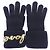Guantes cálidos de cachemira negra Chanel Negro - vista 3