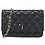 Portafoglio con catena Chanel in lambskin nero AP3938