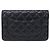 Portafoglio con catena Chanel in lambskin nero AP3938 - vista 2