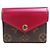 Carteira Louis Vuitton Monogram Fuchsia Tri-fold Fuschia Monograma