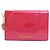 Bulgari Bvlgari Serpenti Forever Tarjetero de piel charol rosa