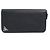 Cartera larga Prada de piel negra Negro
