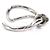 Bracciale Rigido in Metallo Argentato Balenciaga Argento - vista 2
