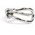 Bracciale Rigido in Metallo Argentato Balenciaga Argento - vista 4