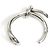 Bracciale Rigido in Metallo Argentato Balenciaga Argento - vista 5