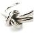 Bracciale Rigido in Metallo Argentato Balenciaga Argento - vista 7