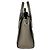 Céline Borsa a tracolla in pelle Celine Luggage Nano Shopper Grigio - vista 2