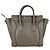 Céline Borsa a tracolla in pelle Celine Luggage Nano Shopper Grigio - vista 3