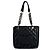 Sac à épaule Chanel en cuir de veau grainé noir - vue 3