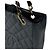 Sac à épaule Chanel en cuir de veau grainé noir - vue 6