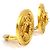 Boucles d'oreilles clips Chanel Gold Doré - vue 2