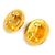 Boucles d'oreilles clips Chanel Gold Doré - vue 3