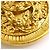Boucles d'oreilles clips Chanel Gold Doré - vue 6