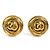 Chanel Gold Clip-Ohrringe Golden