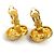 Chanel Gold Clip-Ohrringe Golden - Ansicht 5