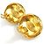 Chanel Gold Clip-Ohrringe Golden - Ansicht 6