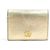 Marmont Cartera Gucci Bi-Fold en piel grabada dorada Dorado