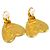 Chanel CC Hearts Clip On Metal Golden - view 2