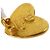 Chanel CC Hearts Clip On Metal Golden - view 5