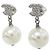 Orecchini a lobo Chanel 36138 Argento e Bianco - vista 2