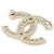 Broche Chanel AB7765 Dourado e Transparente - vista 2