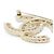 Broche Chanel AB7765 Dourado e Transparente - vista 3