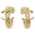 Pendientes de botón Chanel Gold ABH190 Dorado