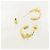 Pendientes de botón Chanel Gold ABH190 Dorado - vista 3