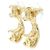 Chanel Gold Stecker-Ohrringe ABH472 Golden - Ansicht 2