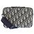 Borsa a pochette con zip Christian Dior Dior DIOR in jacquard Oblique Nero Beige