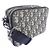 Borsa a pochette con zip Christian Dior Dior DIOR in jacquard Oblique Nero Beige - vista 2