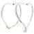 Autre Marque Pendientes de aro Tiffany Open Heart
