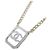 Collar con colgante de cristal Chanel Plata Dorado