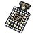 Chanel Mehrfarbene Kristall-Brosche Schwarz Golden