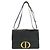 Christian Dior 30 Montaigne Schultertasche Schwarz Weiß