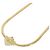Collana Christian Dior trasparente e oro D'oro