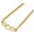 Colar Christian Dior transparente e dourado